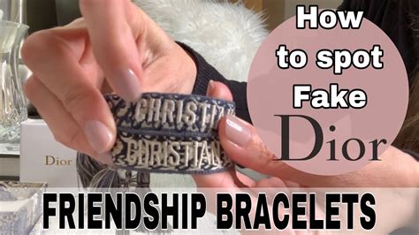 dior friendship bracelet real vs fake|More.